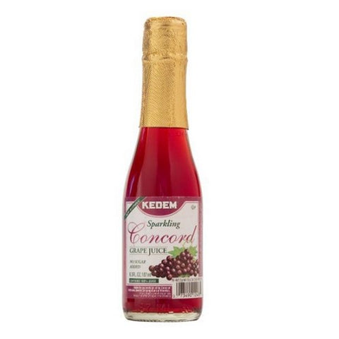 Kedem, Mini Sparkling Concord Grape Juice, 6.3 Oz (Case Of 24)