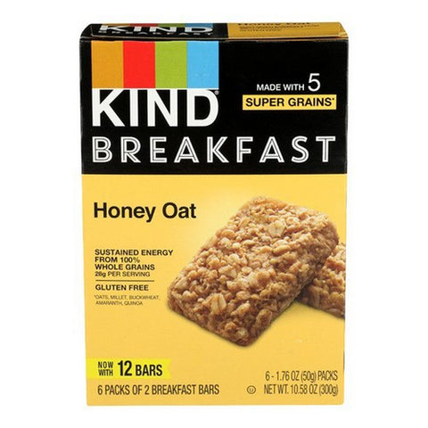 Kind, Breakfast Protein Bars Honey Oat, 10.58 Oz (Case Of 5)