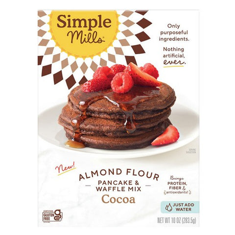 Simple Mills, Almond Flour Pancake And Waffle Mix Cocoa, 10 Oz (Case Of 6)