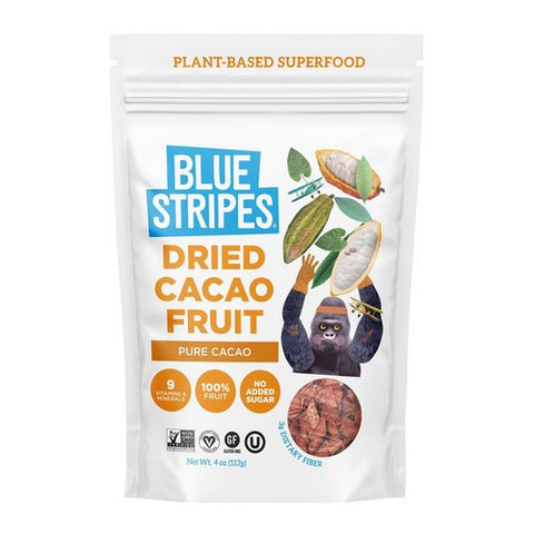 Blue Stripes, Dried Cacao Fruit, 4 Oz (Case Of 6)