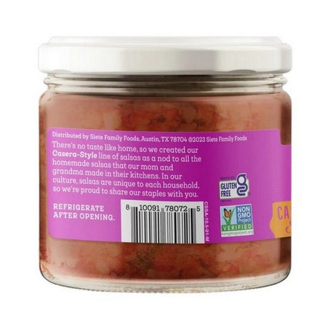 Siete, Casera Spicy Salsa Roja, 10.5 Oz (Case Of 6)