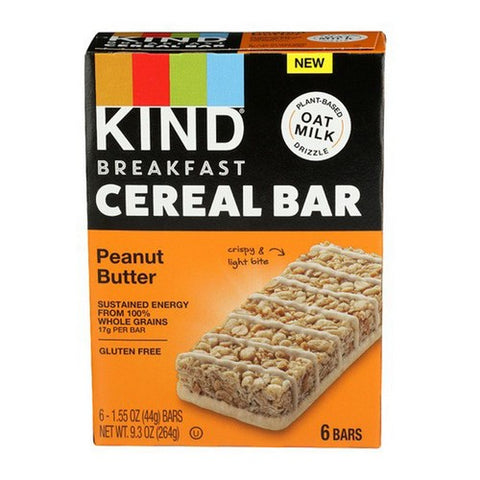 Kind, Cereal Oats Bars Peanut Butter, 9.3 Oz (Case Of 6)