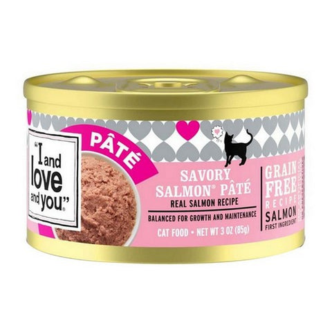 I And Love And You, Savory Salmon Pate Wet Cat Food, 3 Oz(Case Of 24)
