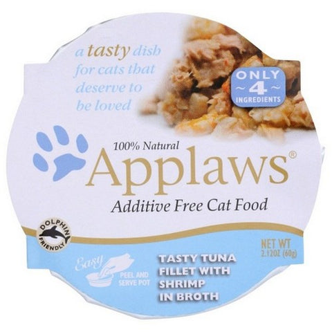 Applaws, Easy Peel Tuna Fillet For Cat Food, 2.12 Oz(Case Of 10)