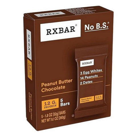 Rxbar, Protein Bars Peanut Butter Chocolate, 5 Count(Case Of 6)