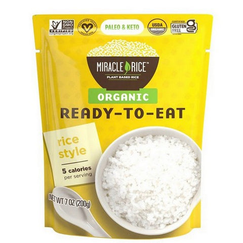 Miracle Noodle, Organic Ready To Eat Rice, 7 Oz(Case Of 6)