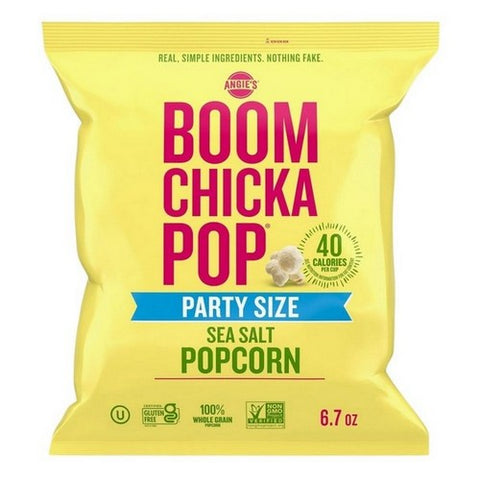 Angie's, Boom Chicka Pop Sea Salt Popcorn Party, 6.7 Oz(Case Of 4)