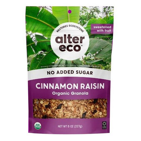Alter Eco, Organic Granola Cinnamon Raisin, 8 Oz(Case Of 6)