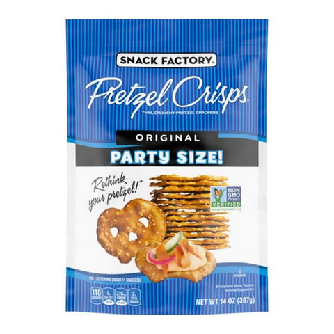 Snack Factory, Original Pretzel Crisps, 14 Oz(Case Of 12)
