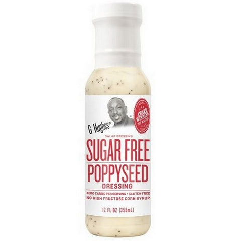 G Hughes, Poppyseed Dressing Sugar Free, 12 Oz(Case Of 6)