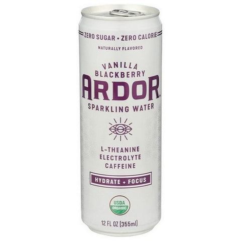 Ardor Organic, Vanilla Blackberry Sparkling Water, 12 Oz(Case Of 12)