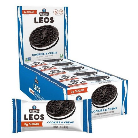 Rip Van, Leos Low Sugar Sandwich Creme Cookies, 6.76 Oz(Case Of 10)