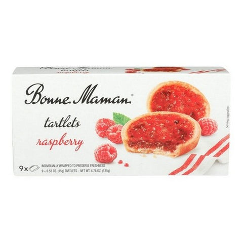 Bonne Maman, Tartlets Raspberry, 4.76 Oz(Case Of 12)