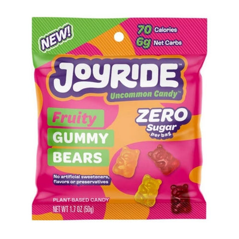 Joyride, Gummy Bears Zero Sugar, 1.8 Oz(Case Of 8)