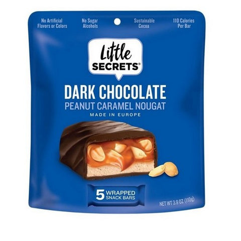 Little Secrets Llc, Peanut Caramel Nougat Bars In Dark Chocolate, 3.9 Oz(Case Of 6)