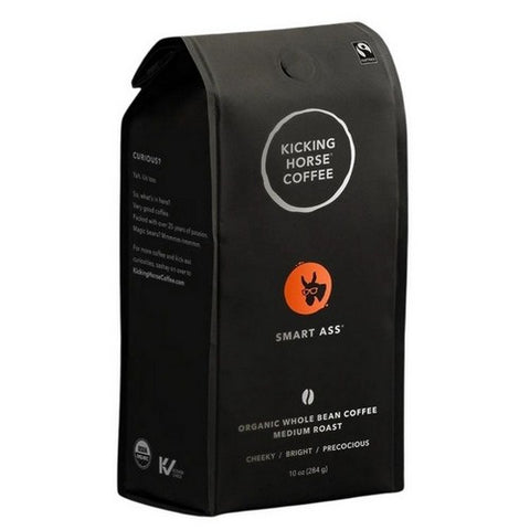 Kicking Horse, Organic Smart Ass Ground Coffee, 10 Oz(Case Of 6)