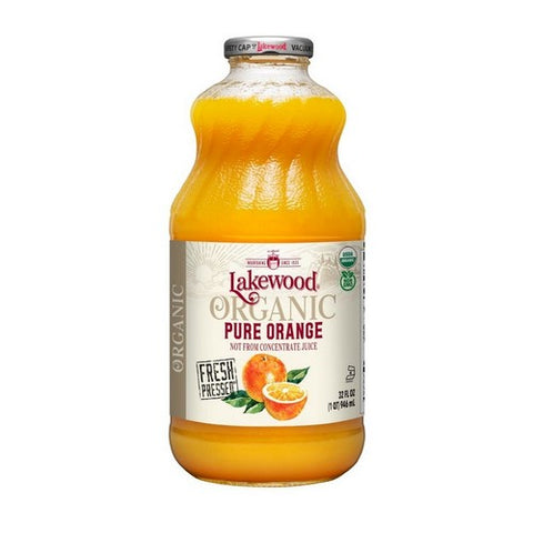 Lakewood Organic, Organic Pure Orange Juice, 32 Oz (Case Of 6)
