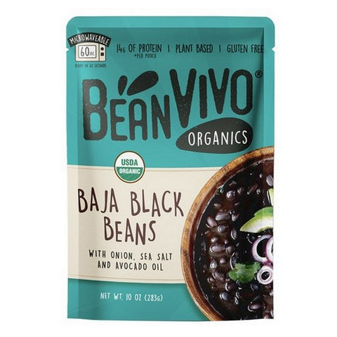 Beanvivo, Organic Black Beans Baja, 10 Oz (Case Of 6)