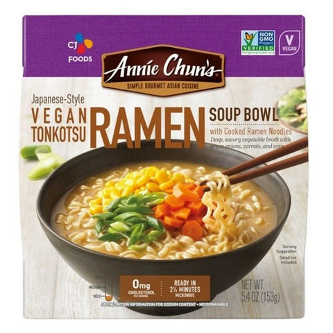 Annie Chun's, Ramen Soup Bowl Japanese-Style Vegan Tonkotsu, 5.4 Oz (Case Of 6)