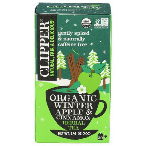 Clipper, Organic Winter Apple And Cinnamon Herbal Tea, 1.41 Oz (Case Of 6)