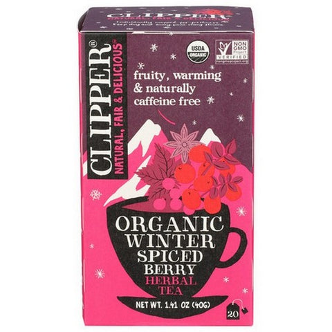 Clipper, Organic Winter Spiced Berry Herbal Tea, 1.41 Oz (Case Of 6)