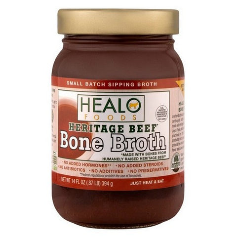 Healo Foods, Heritage Beef Bone Broth, 14 Oz (Case Of 6)