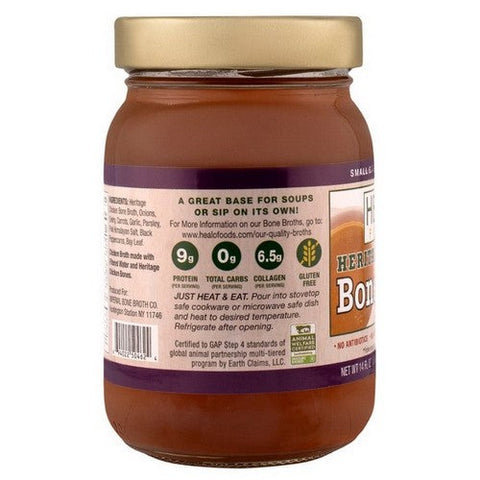 Healo Foods, Heritage Chicken Bone Broth, 14 Oz (Case Of 6) Healo Foods