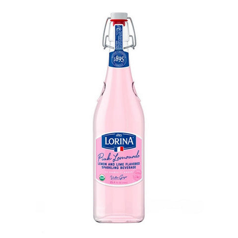 Lorina, Pink Lemonade Artisanal Sparkling Beverage, 25.4 Oz(Case Of 12)