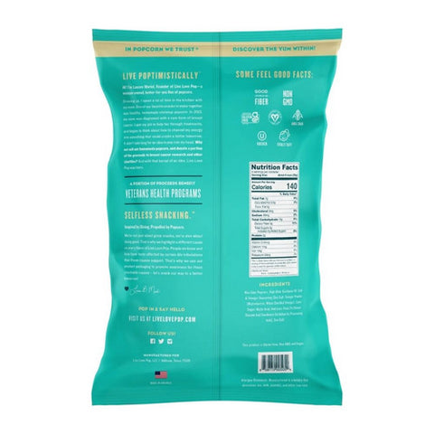 Live Love Pop, Salt And Vinegar Popcorn, 4.4 Oz(Case Of 12)