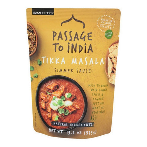 Passage Foods, Tikka Masala Simmer Sauce, 13.2 Oz(Case Of 6)