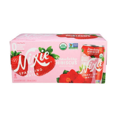 Nixie, Organic Sparkling Strawberry Hibiscus, 96 Oz(Case Of 3)