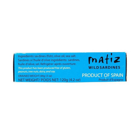 Matiz, Wild Sardines in Spanish Olive Oil, 4.2 Oz(Case Of 12)