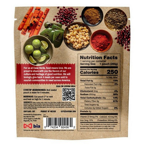 Casa Verde, Red Bean Pozole, 8.81 Oz(Case Of 6)