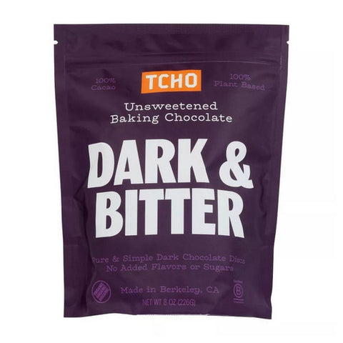 Tcho, Banking Chocolate Dark And Bitter, 8 Oz(Case Of 6)