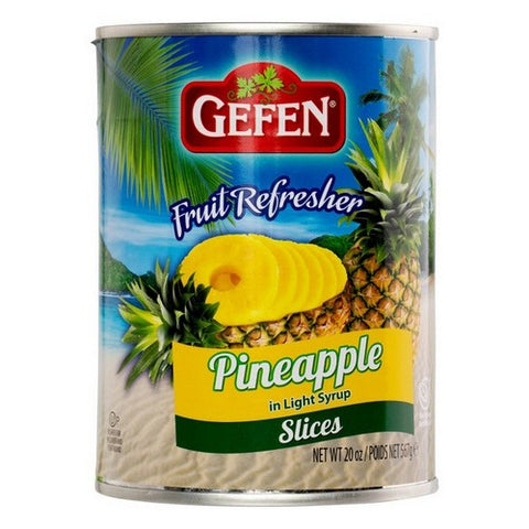 Gefen, Pineapple Slices, 20 Oz(Case Of 24)
