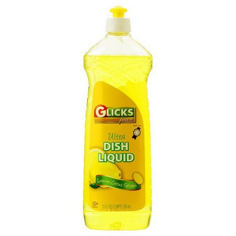 Glicks, Dish Lotion Lemon Citrus Splash, 25 Oz(Case Of 12)