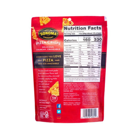 Sonoma Creamery, Pepperoni Pizza Crisps, 2 Oz(Case Of 6)