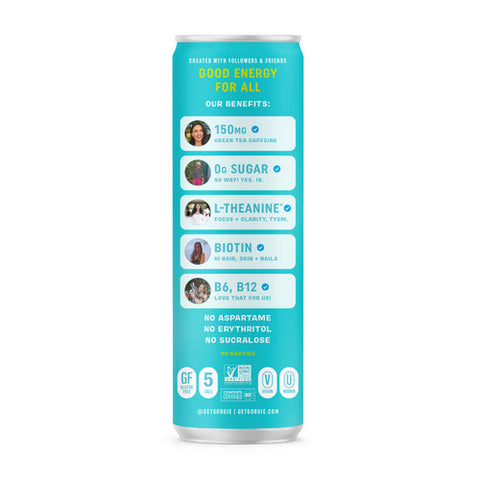 Gorgie, Beverage Energy Sparkling Paradise Punch, 12 Oz(Case Of 12)