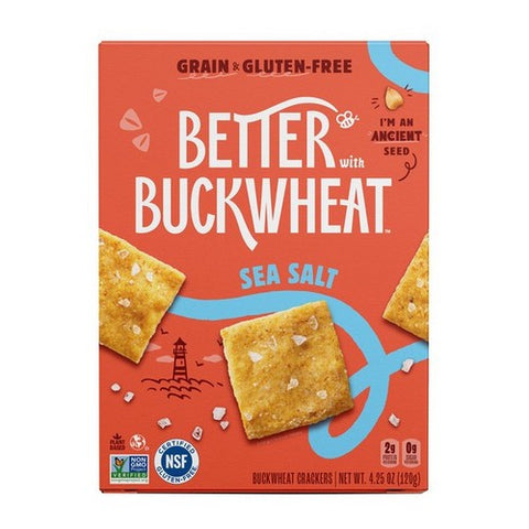 Better With Buckwheat, Sea Salt Cracker, 4.25 Oz(Case Of 6)