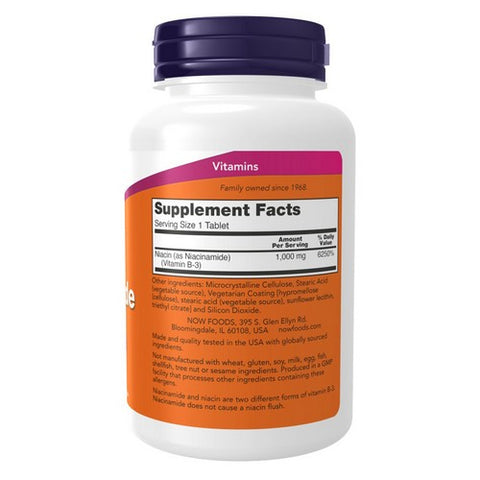 Now Foods, Niacinamide, 1,000Mg, 90 Tabs