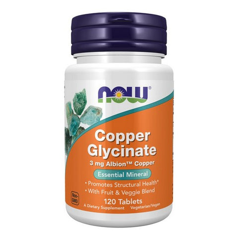 Now Foods, Copper Glycinate, 3 Mg, 120 tabs