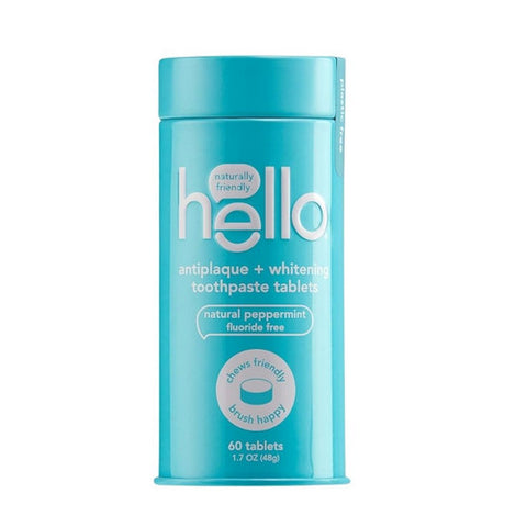 Hello Products, Llc, Antiplaque Whitening Toothpaste, 60 Tablets
