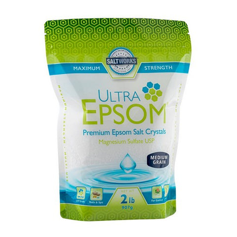 SaltWorks, Ultra Epsom Salt Unscented, 2 Lb