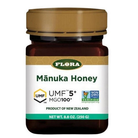 Flora, Manuka Honey 100+MGO and  5+UMF, 8.8 Oz