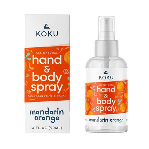 Koku, Hand Body Spray Mandarin Orange, 3 Oz