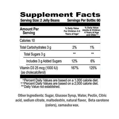 Human Beanz, Kids Vitamin D3 Strawberry Blast, 120 Count