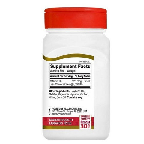 21st Century, Vitamin 400 IU, 125 Mcg, 110 Softgels
