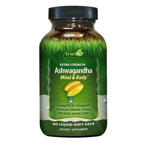 Irwin Naturals, Extra Strength Ashwagandha, 60 Softgels