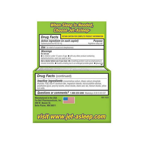 Jet-Alert, Double Strength Nighttime Sleep Aid, 100 Caps