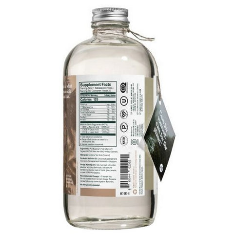 Natural Force, Organic MCT Oil Unflavored, 16 Oz